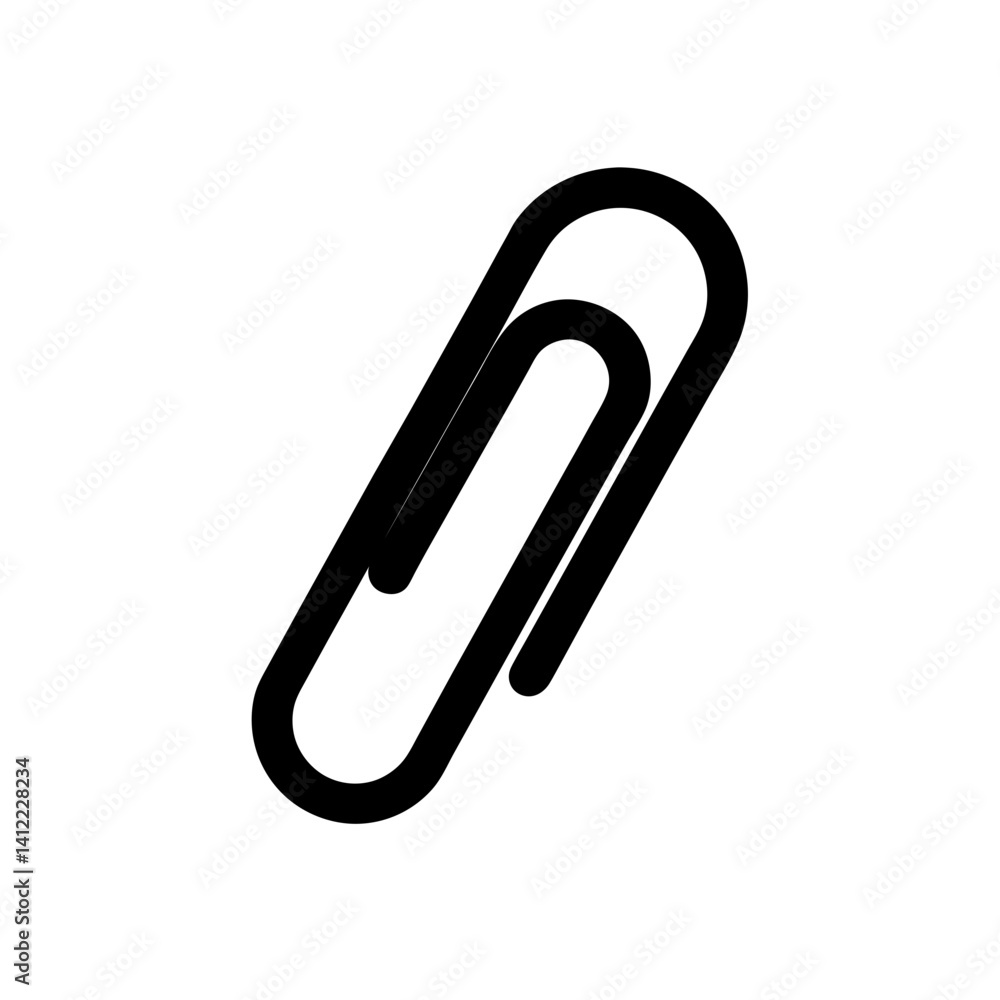 paper clip on white background paper clip on white background