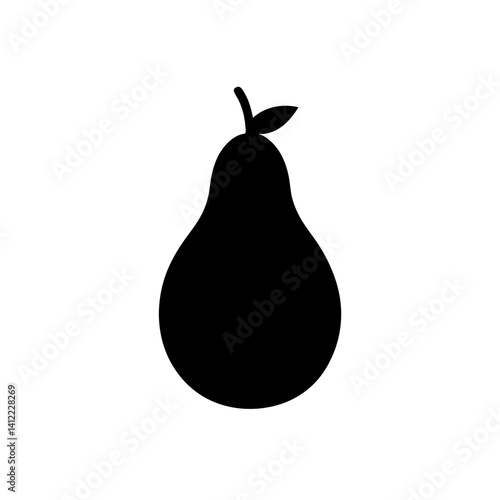 pear on white background