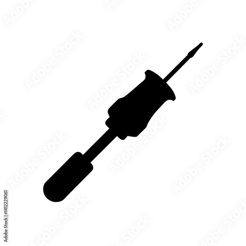 screwdriver on white background