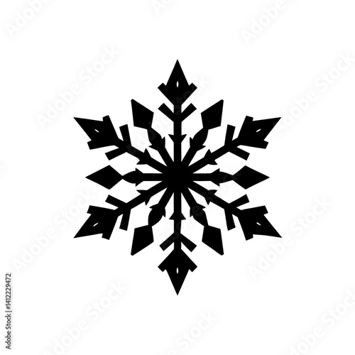 Wallpaper Mural snowflake vector illustration Torontodigital.ca