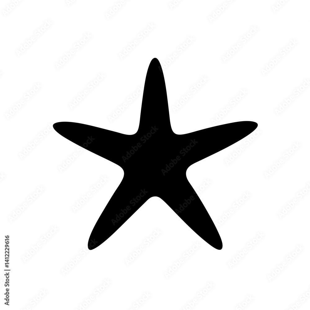 starfish on black background starfish on black background