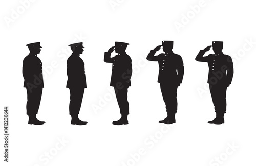Military personnel expressing pride through salute tradition
