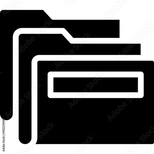 Folder Path Glyph Icon