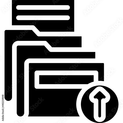 Folder Path Glyph Icon
