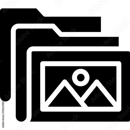 Folder Thumbnail Glyph Icon