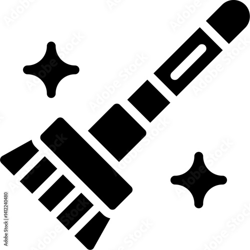 Broom Glyph Icon