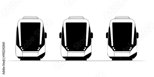 3 Pieces of Contemporary style Transit hubs designs, Contemporary style Transit hubs illustration art