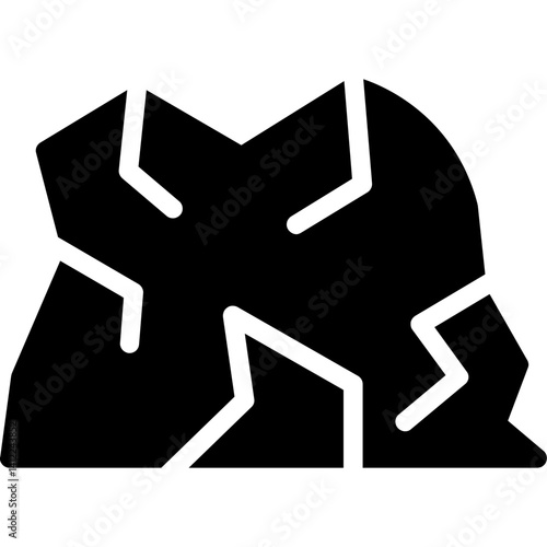 Caving Glyph Icon