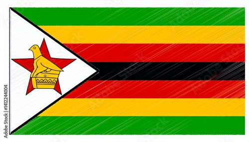Free Download flag of zimbzbwe - GFXLoad