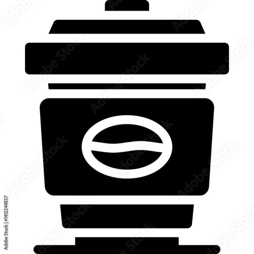 Coffee Cup Glyph Icon