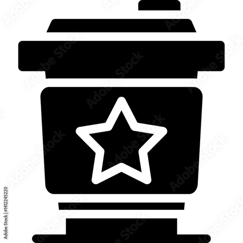 Coffee Shop Merchandise Glyph Icon