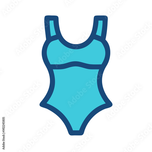 Swimsuit Representing Beach or Pool Attire Icon Design