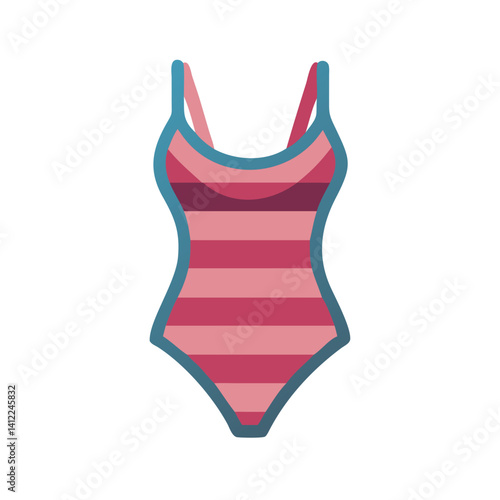 Swimsuit Representing Beach or Pool Attire Icon Design