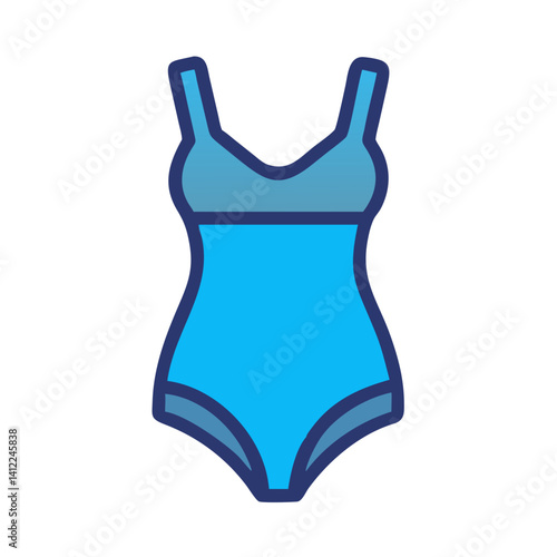 Swimsuit Representing Beach or Pool Attire Icon Design