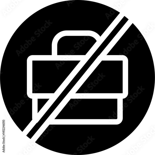 Unemployment Glyph Icon