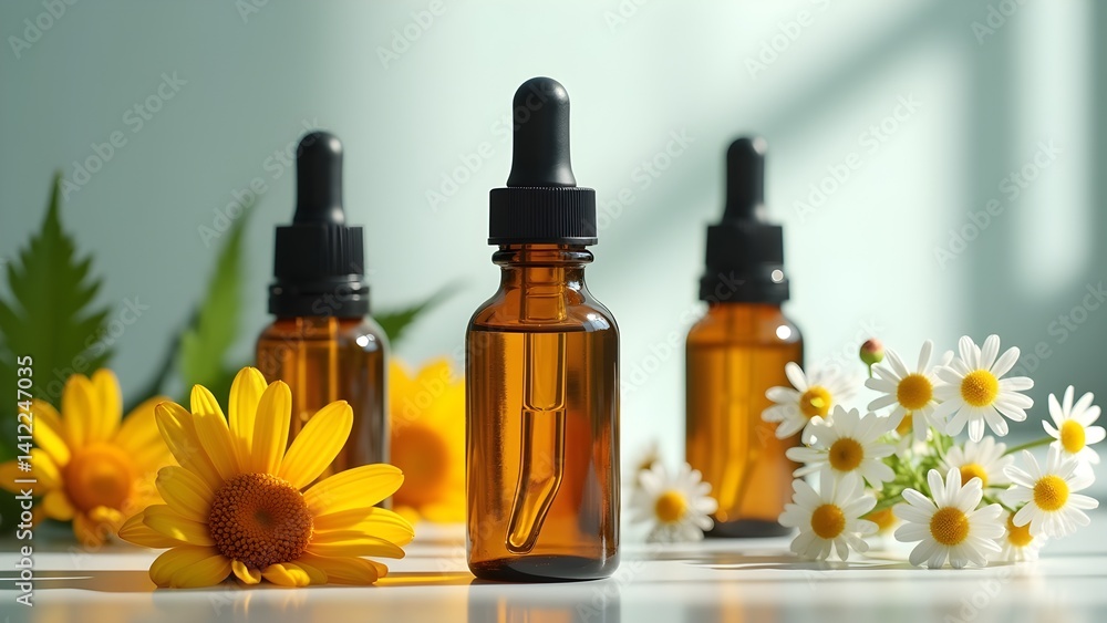 Aromatherapy with Essential Oils and Chamomile, Natural Wellness and Beauty product Aromatherapy with Essential Oils and Chamomile, Natural Wellness and Beauty product