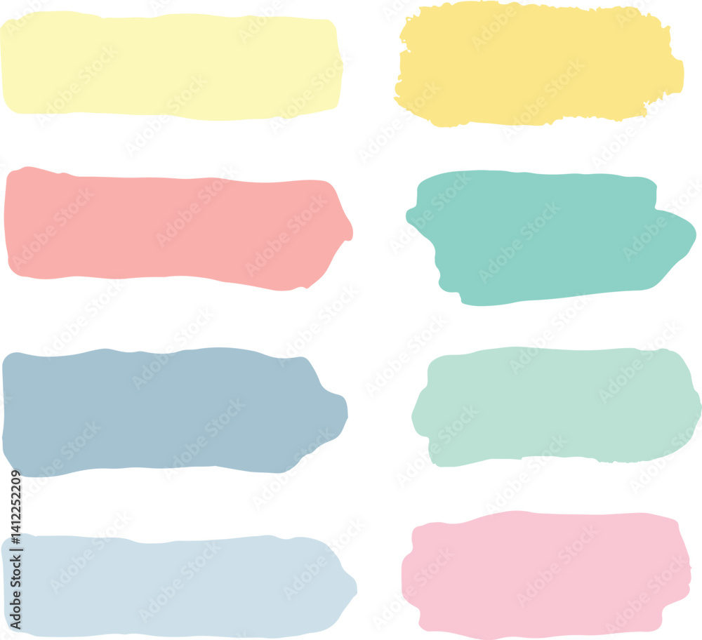 set of watercolor frames set of watercolor frames