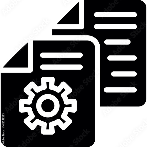 File Management Glyph Icon