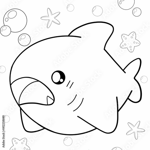 Shark coloring pages 