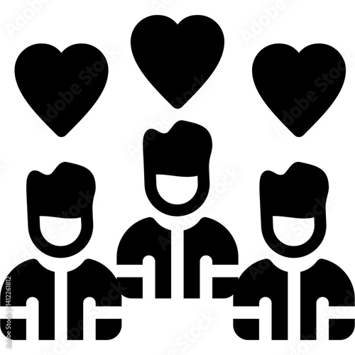 Engagement Glyph Icon