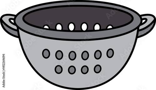 icon of a silver colander