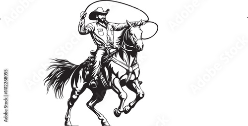 cowboy with a horse