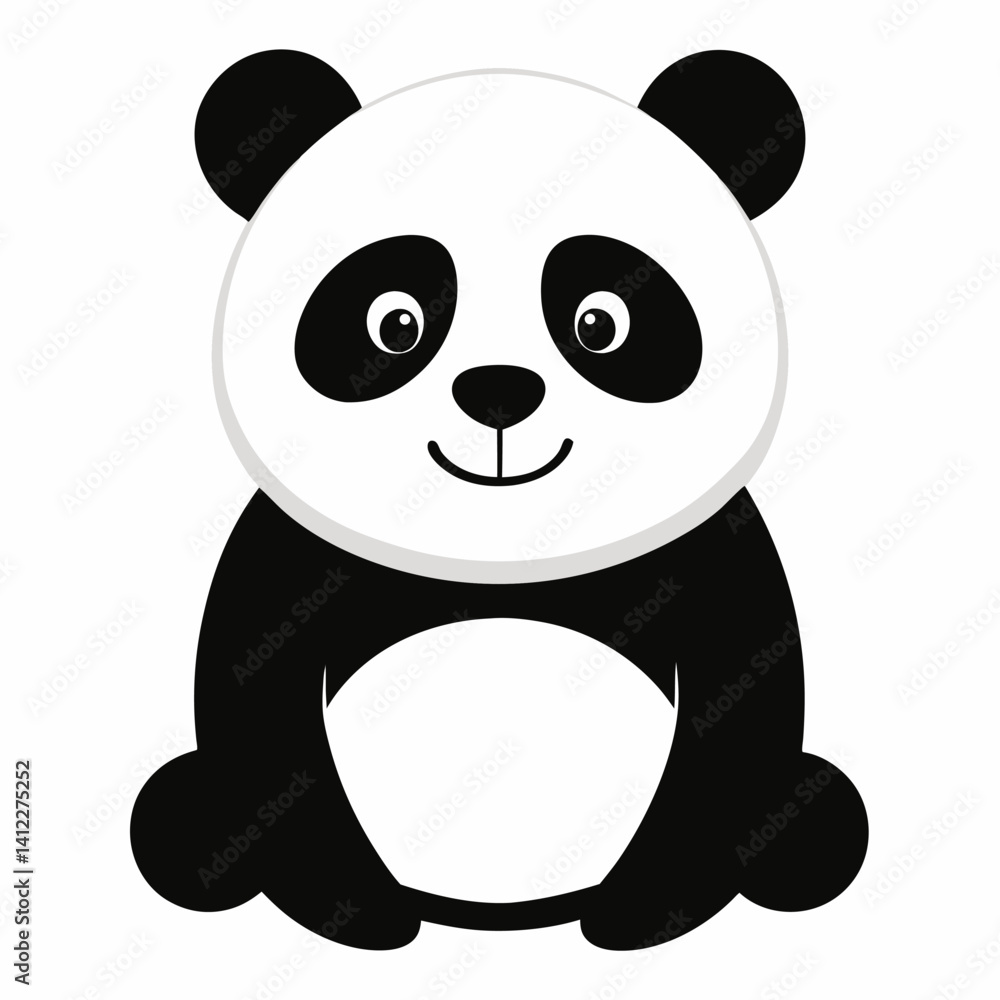 Fototapeta premium panda bear with bamboo