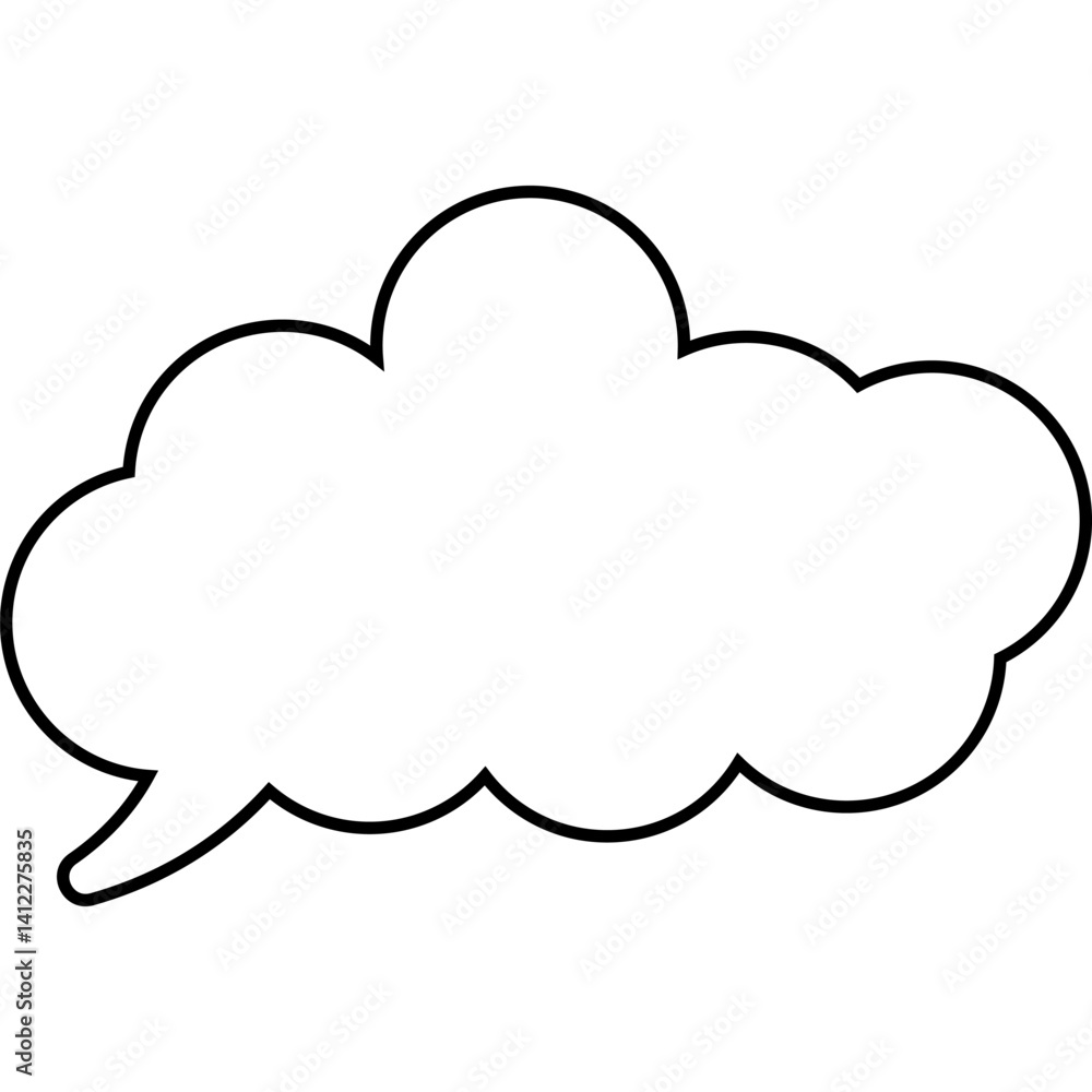 Cloud Talk Bubble Cloud Talk Bubble