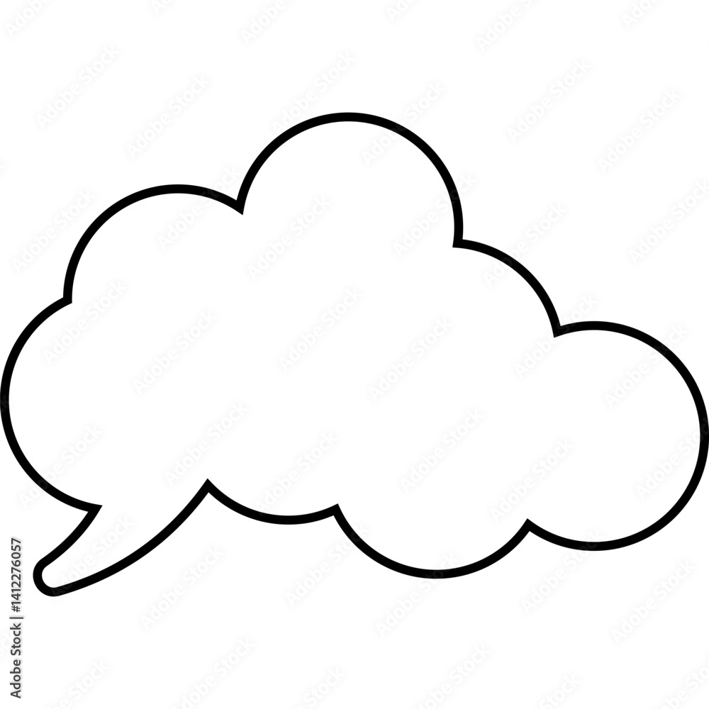 Cloud Talk Bubble Cloud Talk Bubble