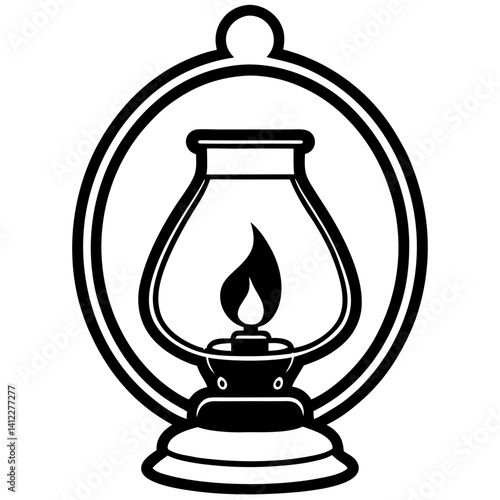 vintage oil lamp