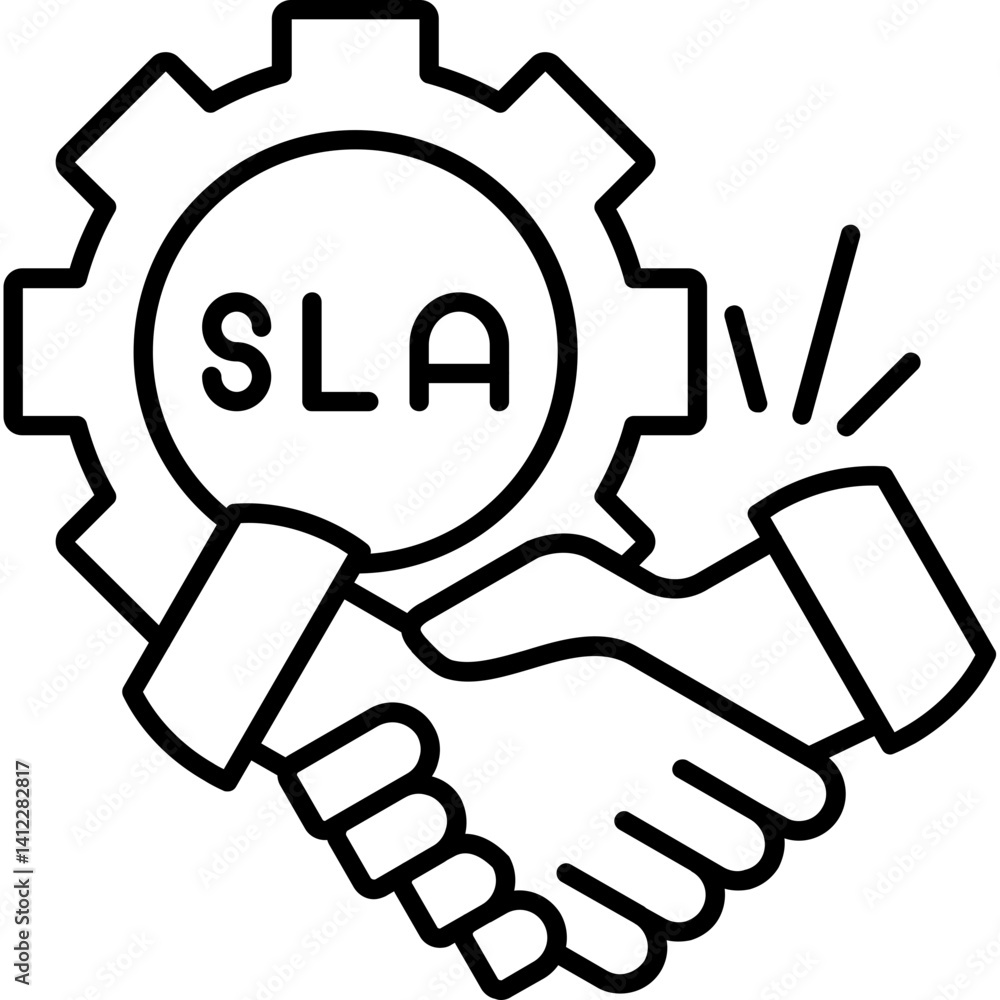 Service-Level Agreement Icon Service-Level Agreement Icon