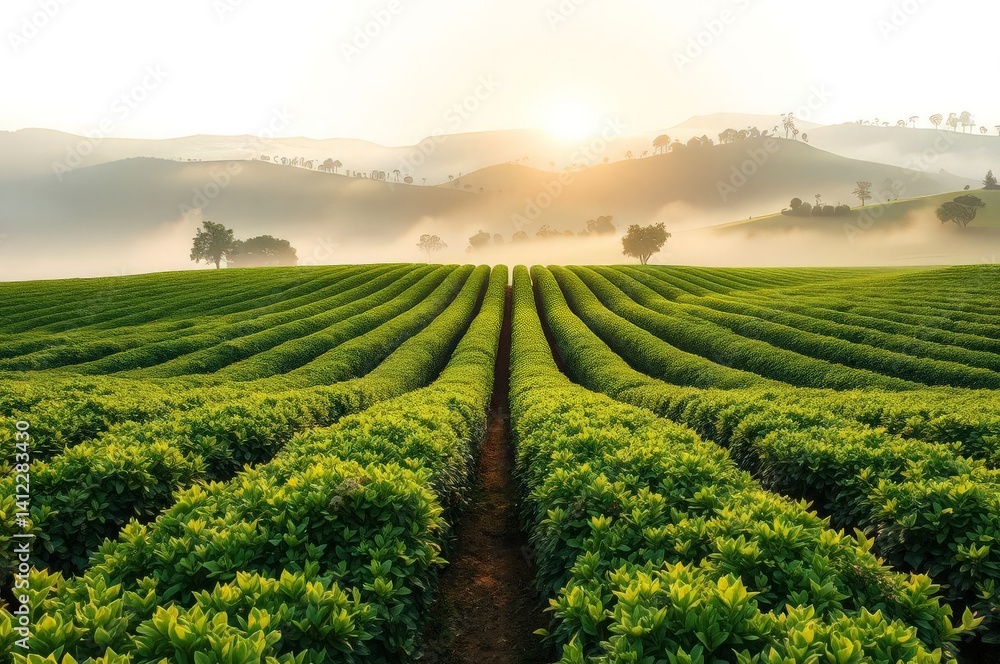 Enchanting African Tea Plantation Enchanting African Tea Plantation