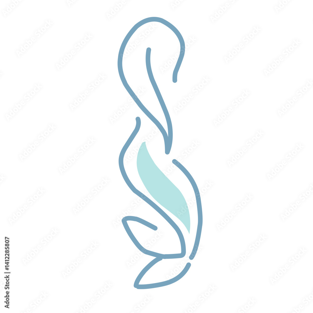 Mermaid Logo Design with Aquatic Creature Having Fish Tail Vector Set Mermaid Logo Design with Aquatic Creature Having Fish Tail Vector Set