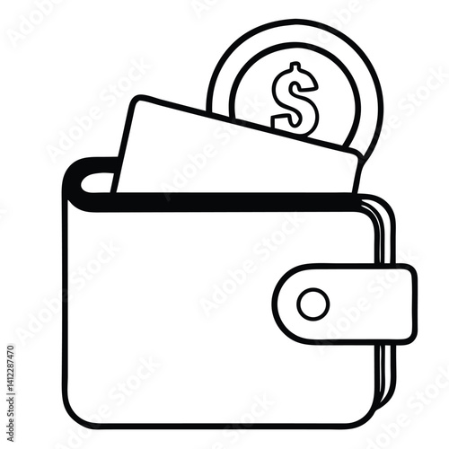 Obraz na płótnie Money bag on white background w salonie
