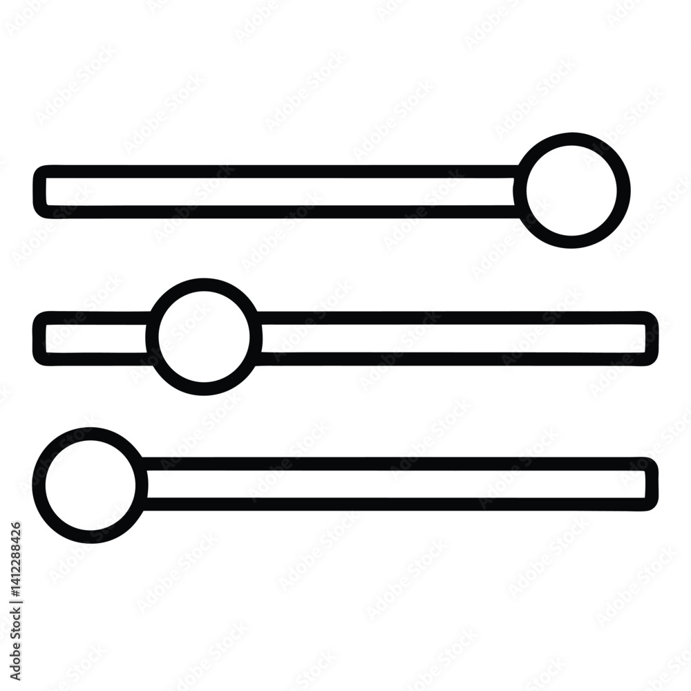 horizontal lines vector on a white background