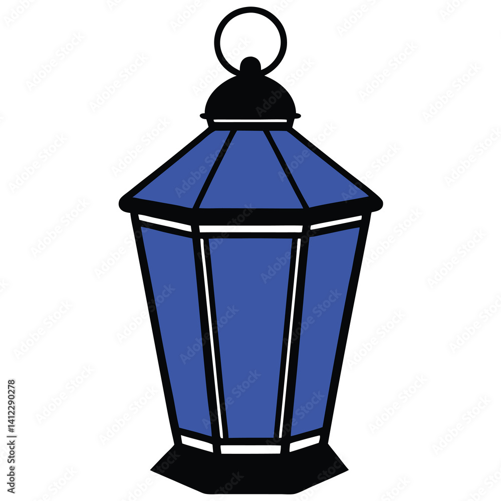 Blue trash can vector isolated in a white background