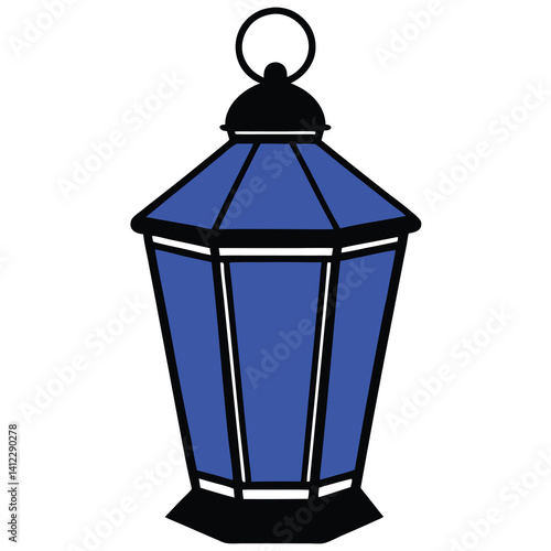 Obraz na płótnie Blue trash can vector isolated in a white background w salonie