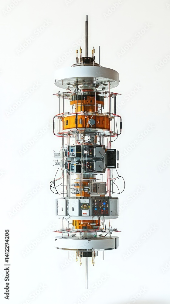 Complex, cylindrical, technological device Complex, cylindrical, technological device