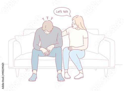 A truly comforting scene portrays one individual helping another navigate through a particularly tough moment