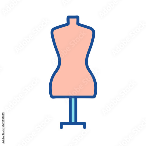 Tailor Mannequin Icon Design