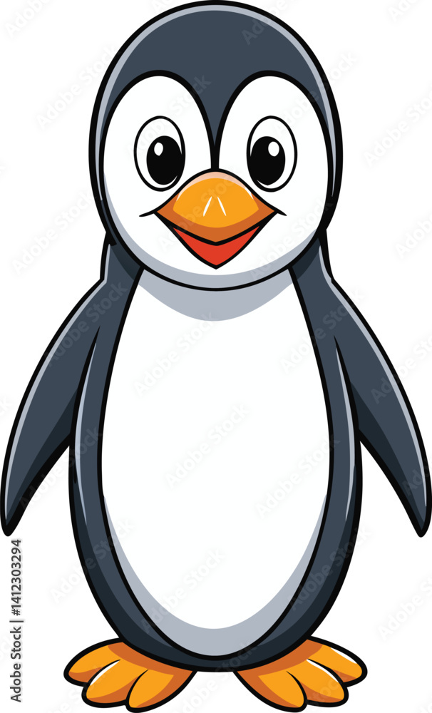 Obraz premium penguin on a white background