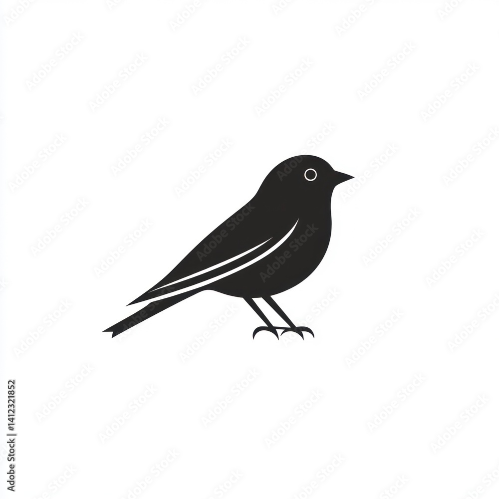 Obraz premium Bird Silhouette Icon