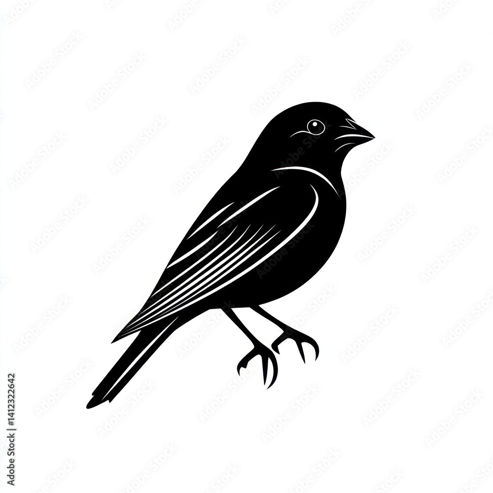 Obraz premium Bird Silhouette Icon