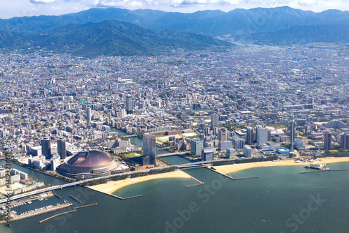 上空から見た福岡ベイエリア