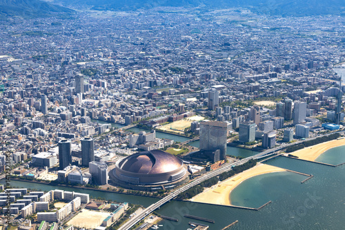 上空から見た福岡ベイエリア