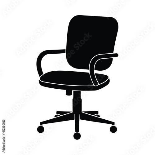 swivel chair isolated on white
