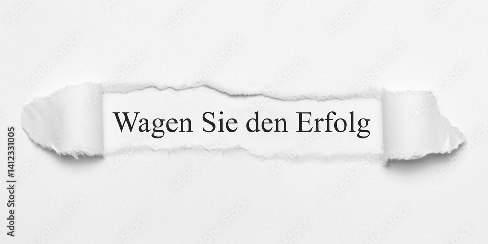 Obraz premium Wagen Sie den Erfolg