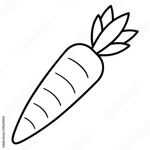 Wallpaper Mural coloring page with carrot Torontodigital.ca