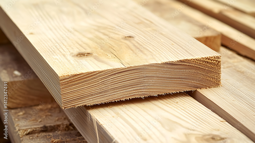 Carpenter cutting wooden planks for furniture assembly. Precision and skill Carpenter cutting wooden planks for furniture assembly. Precision and skill