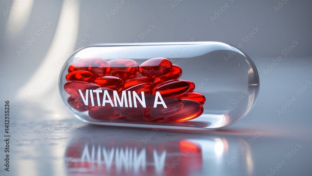 Vitamin A Tablets. Immunity Supplement. Dietary Supplement, Vitamins, and Tablets. A Vitamin Powder. Health Care. Healthy Lifestyle. Vitamin A Deficiency.